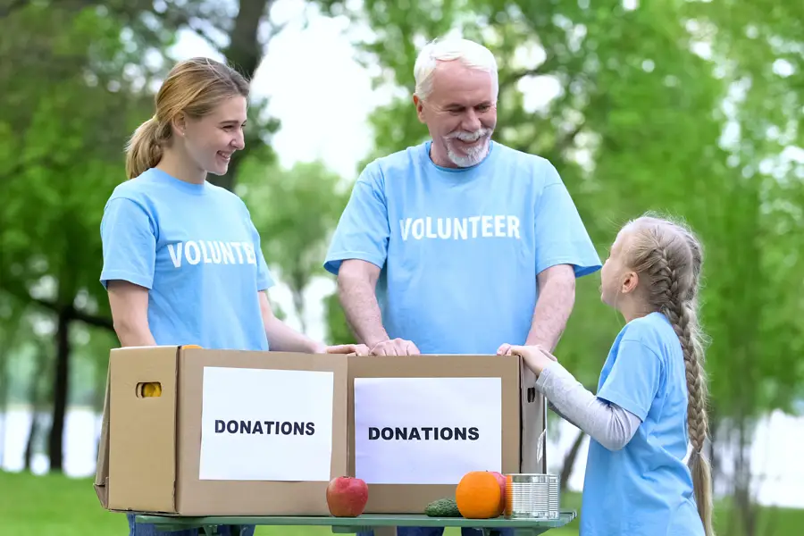 Non-profit volunteers